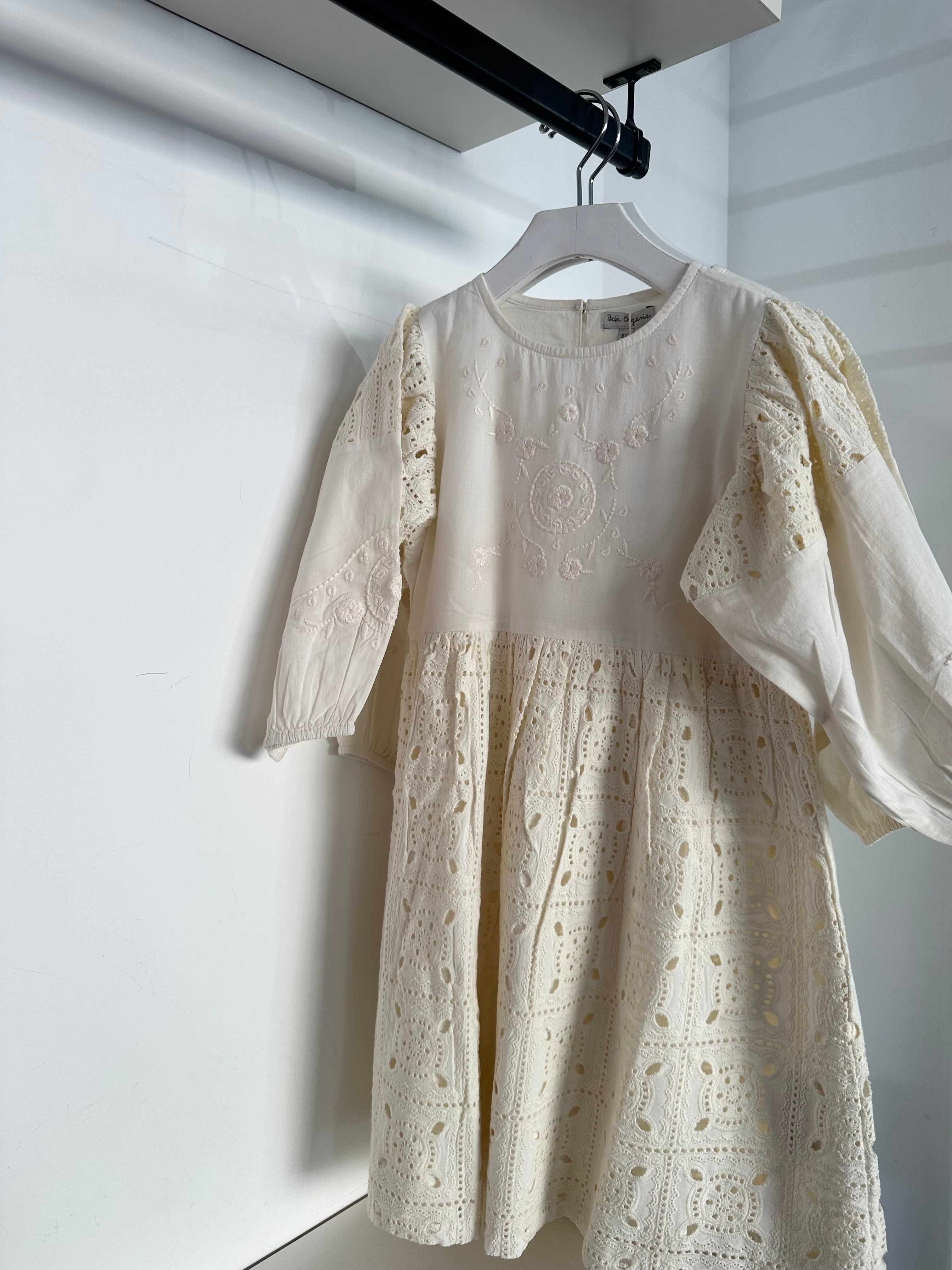 Bebe Organic Amara 3/4 Sleeve Pearl Dress Bebe Organic Amara 3/4 Sleeve Pearl Dress