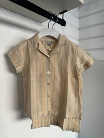 Bebe Organic Luis Summer Stripe Simple Shirt