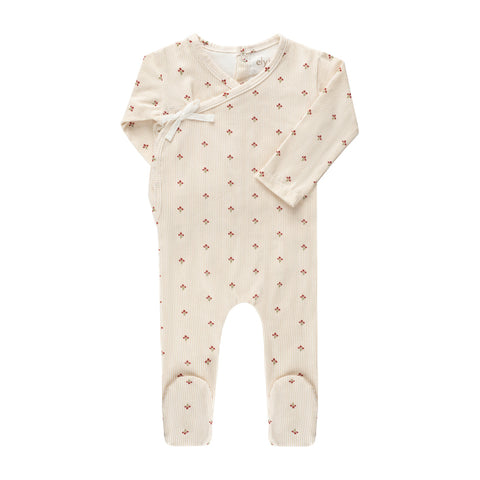 Ely's & Co Pink Daisy Footie