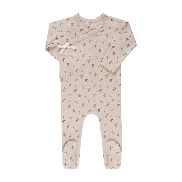 Ely's & Co Tan Printed Ginkgo Footie