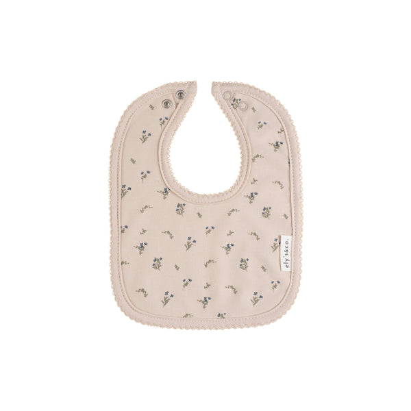 Ely's & Co Tan Printed Ginkgo Bib