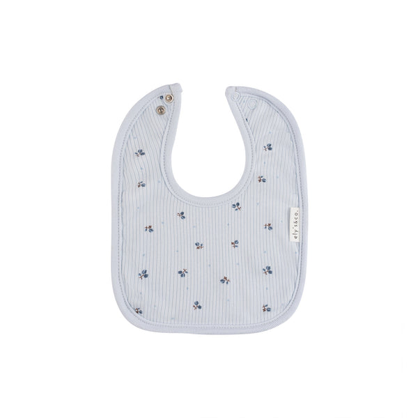 Ely's & Co Blue Ribbed Tulip Bib