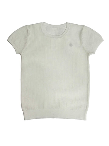 Cottier White Jean Knit Sweater