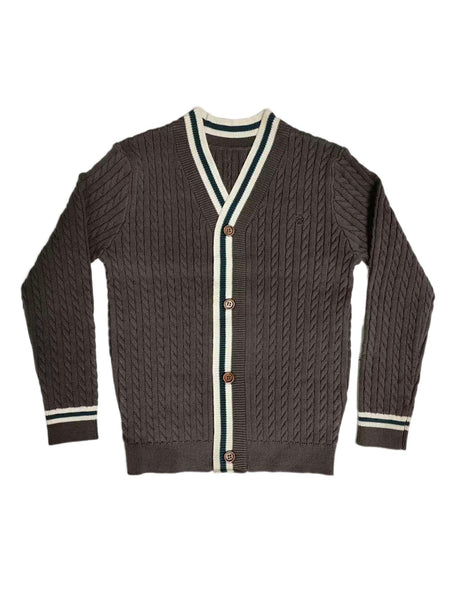 Cottier Cocoa Oz Knit Cardigan