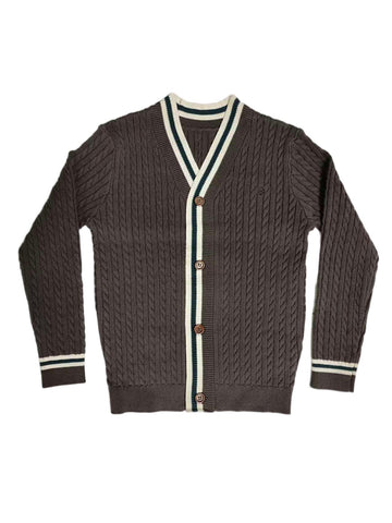 Cottier Cocoa Oz Knit Cardigan