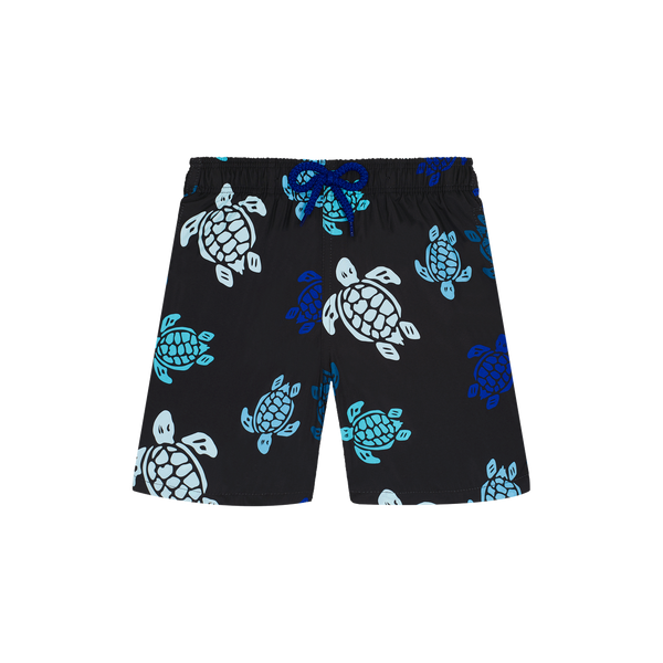 Vilebrequin Black/Blue Turtles Swim Trunks