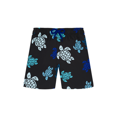 Vilebrequin Black/Blue Turtles Swim Trunks