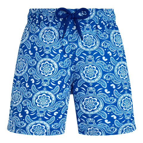 Vilebrequin Palace/Blue Tribal Turtles Swim Trunks