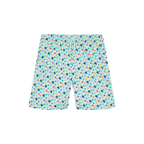 Vilebrequin Pacifc/Blue Rainbow Turtles Swim Trunks