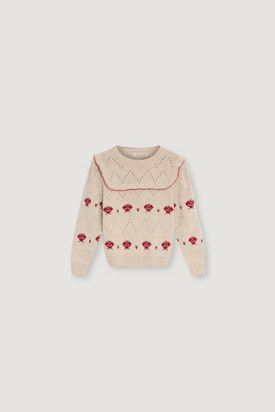 The New Society Whisper White Kaia Sweater
