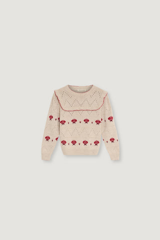 The New Society Whisper White Kaia Sweater