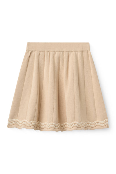 Copenhagen Colors Beige Knit Tennis Skirt