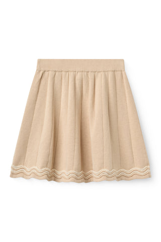 Copenhagen Colors Beige Knit Tennis Skirt