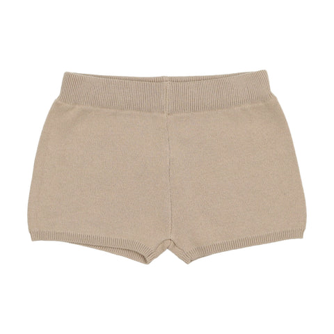 Lil Legs Taupe Knit Shorts