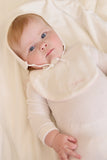 Kipp Baby White Pink Bebe Bib