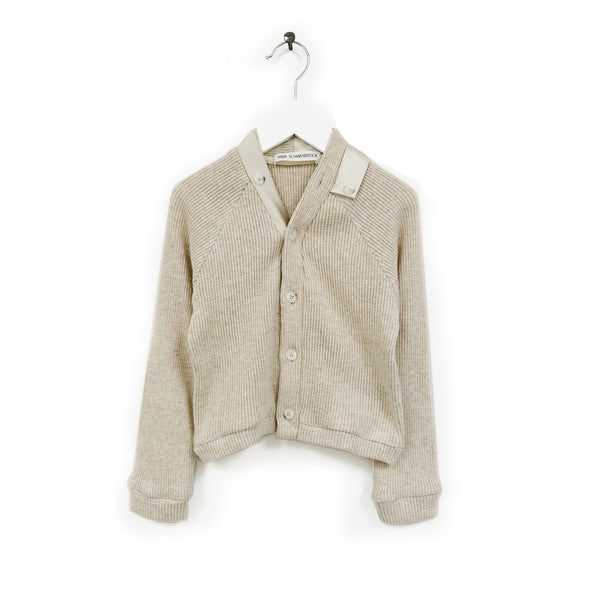 Anja Schwerbrock Lacadi Beige Marl Cardigan