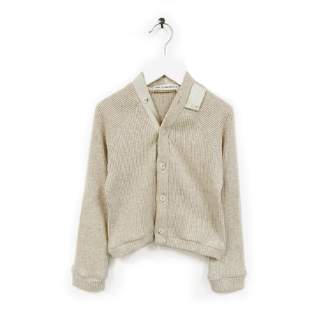 Anja Schwerbrock Lacadi Beige Marl Cardigan