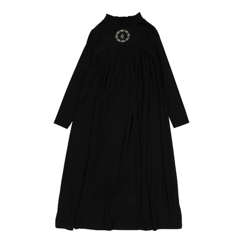 Lil Legs Analogie Black Emblem Maxi Dress LEM-BLA