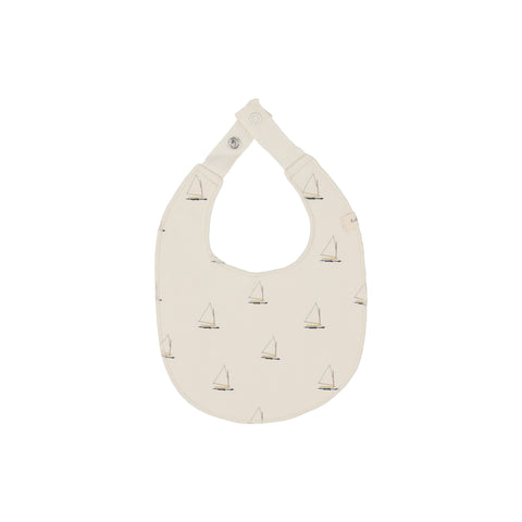 Lilette Cream/Nautical Print Bib