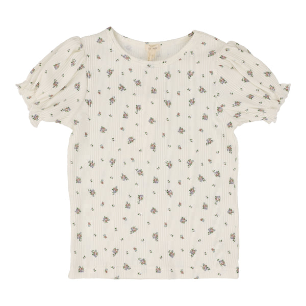 Lil Legs Light Floral Vintage Short Sleeve Tee