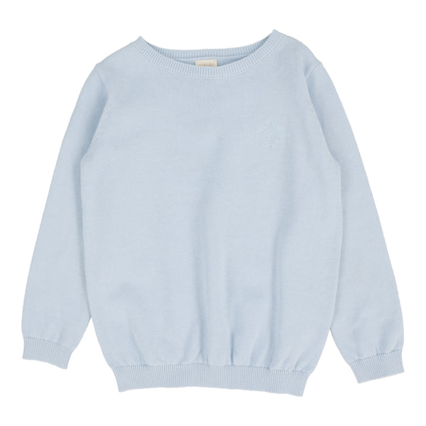 Lil Legs Analogie Light Blue Boys Crewneck Long Sleeve Sweater