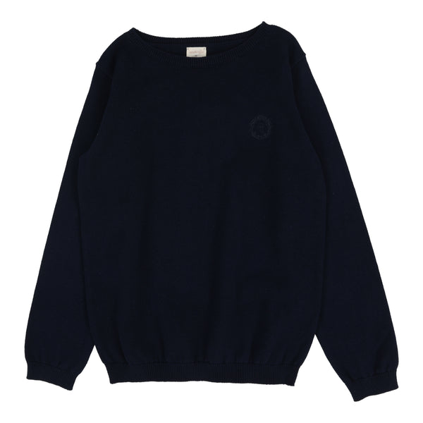 Lil Legs Analogie Navy Boys Crewneck Long Sleeve Sweater