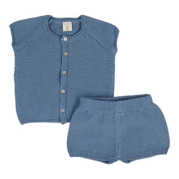 Lil Legs Analogie Bright Blue Boys Knit Set