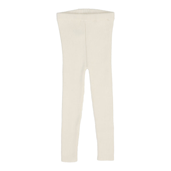 Lil Legs Analogie Natural Ivory Knit Leggings