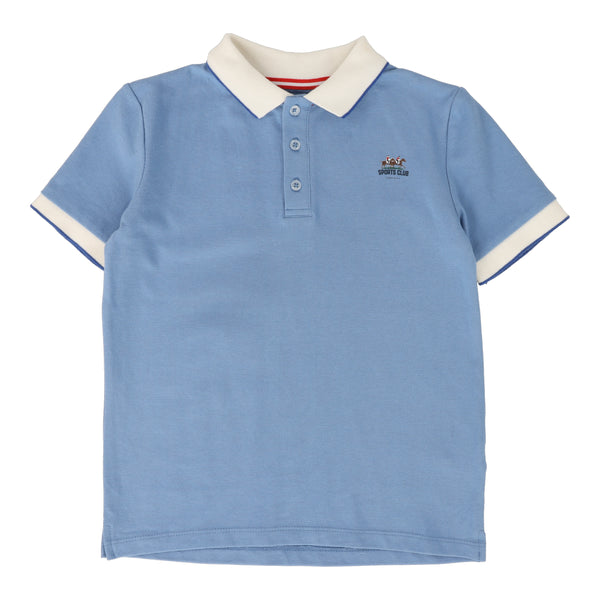 Lil Legs Light Blue Boys Short Sleeve Polo