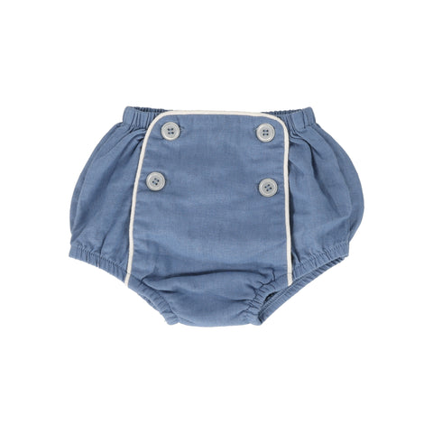 Lil Legs Analogie Bright Blue Button Bloomer