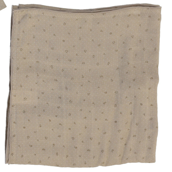 Lilette Taupe Printed Wrapover Blanket