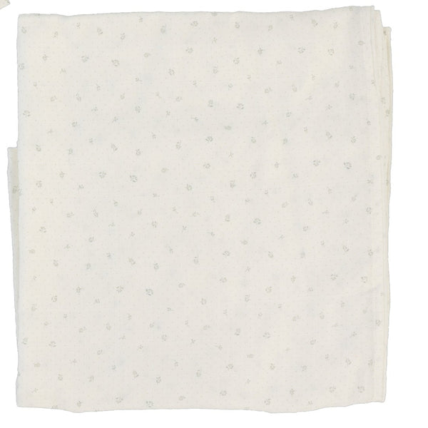 Lilette Cream Printed Wrapover Blanket