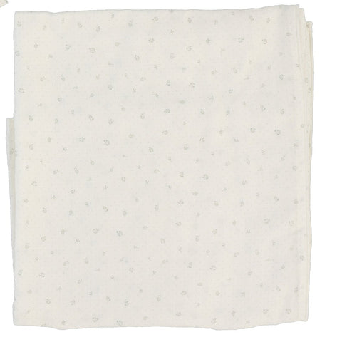 Lilette Cream Printed Wrapover Blanket