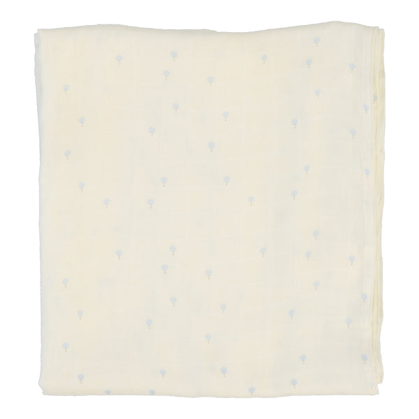 Lilette Cream/Blue All Over Hot Air Balloon Swaddle