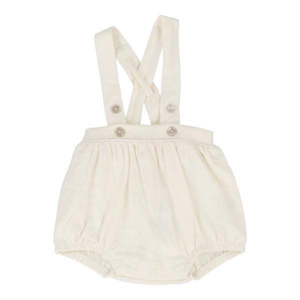 Lil Legs Analogie Cream Suspender Bubble Bloomers