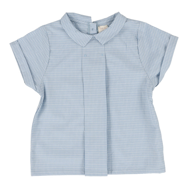 Lil Legs Analogie Toddler Light Blue Windowpane Collar Shirt