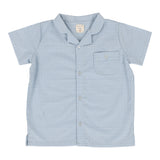 Lil Legs Analogie Light Blue Windowpane Collar Shirt