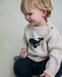 Buho Baby Natural Whale Sweater + Legging Set