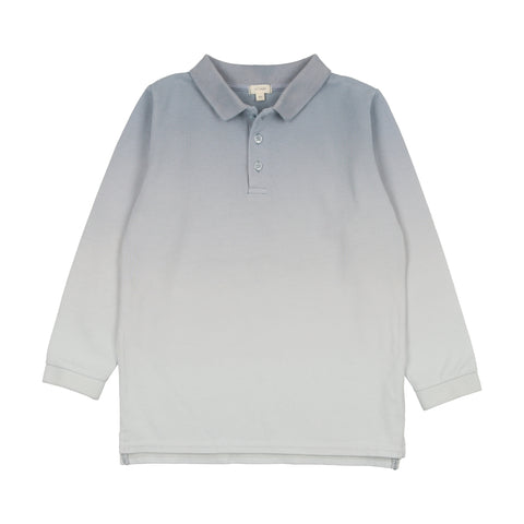 Lil Legs Ombre Long Sleeve Polo