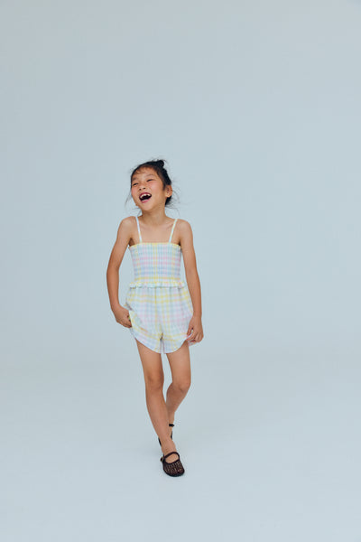 The New Society Mallow Check Jumpsuit