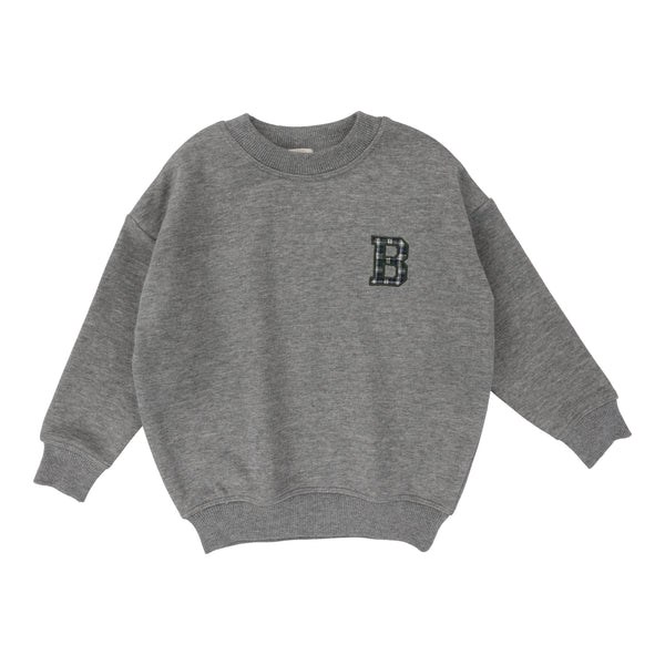 Lil Legs Light Grey Applique Sweatshirt