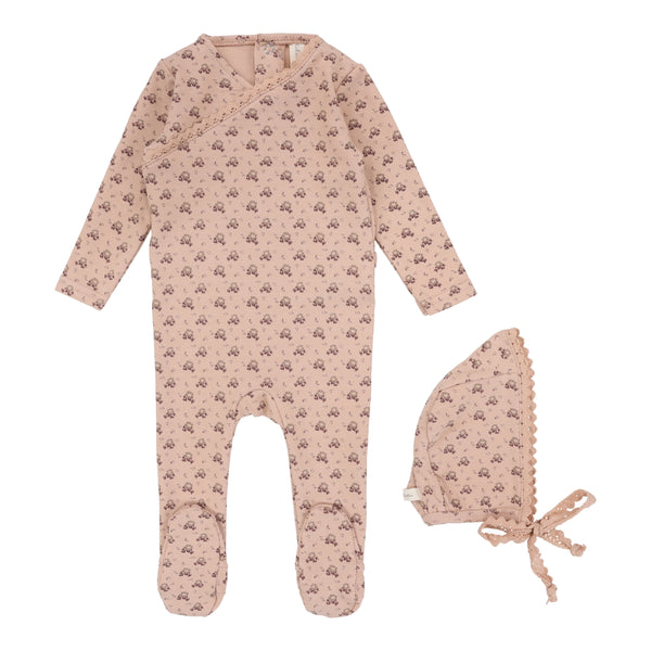 Lilette Roseberry Dotty Florette Footie Set