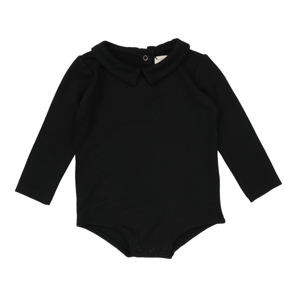 Lil Legs Black Collar Onesie