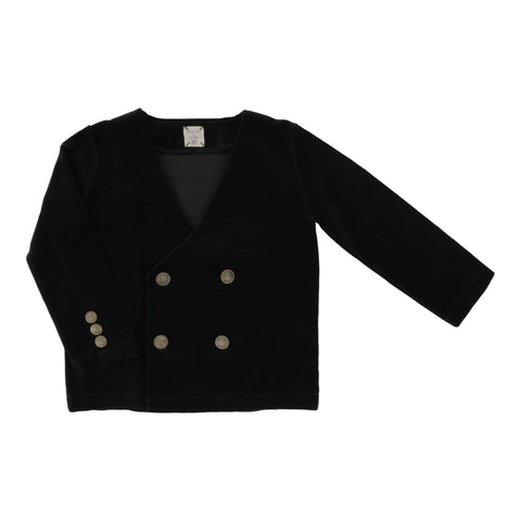 Lil Legs Analogie Black Velvet Blazer