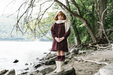 Lil Legs Burgundy Denim Rugged Threads Dress