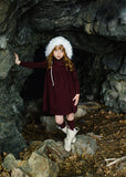 Lil Legs Burgundy Rugged Threads Mockneck Dress