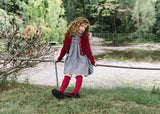 Lil Legs Analogie Soft Gray Plaid Edition Dress
