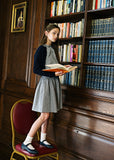 Lil Legs Analogie Dried Blue Plaid Edition Girls Skirt