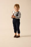 Lil Legs Analogie Navy Boys Long Romper