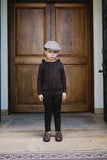 Lil Legs Analogie Chocolate Brown Chunky V Neck Sweater